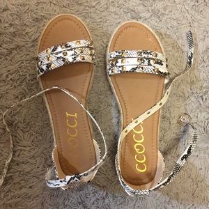 Snakeskin Platform Shoes